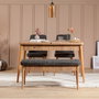 Hanah Home Banco Vina Anthracite, Atlantic Pino 110x48x40cm